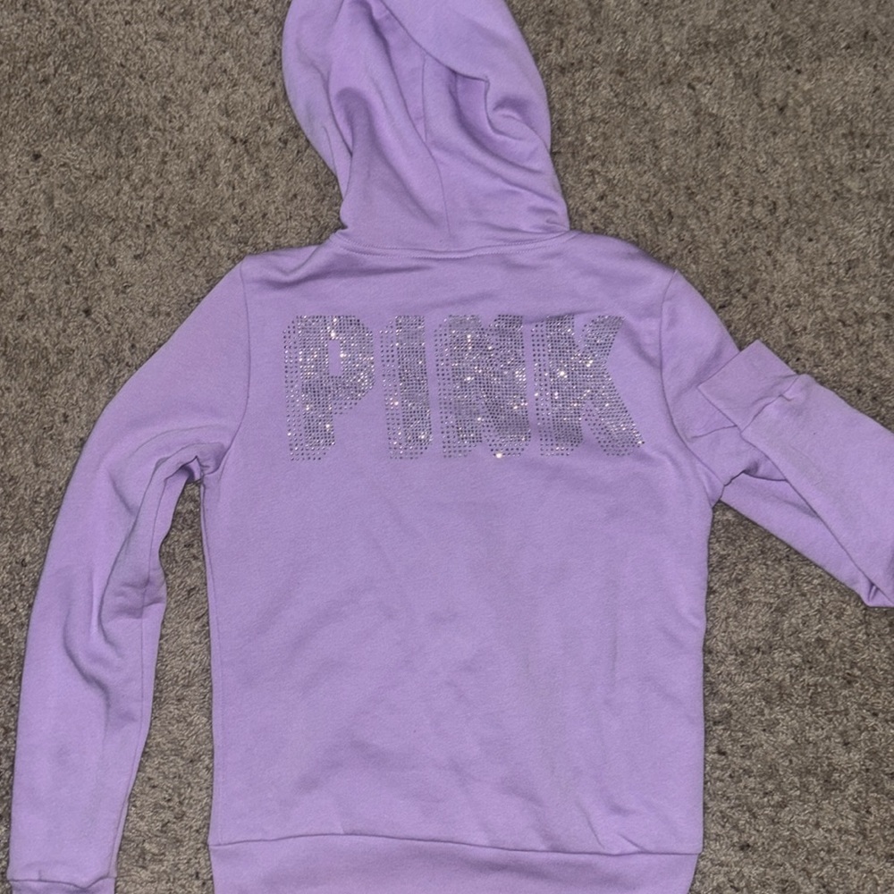PINK bling zip up jacket - Picture 3 of 4